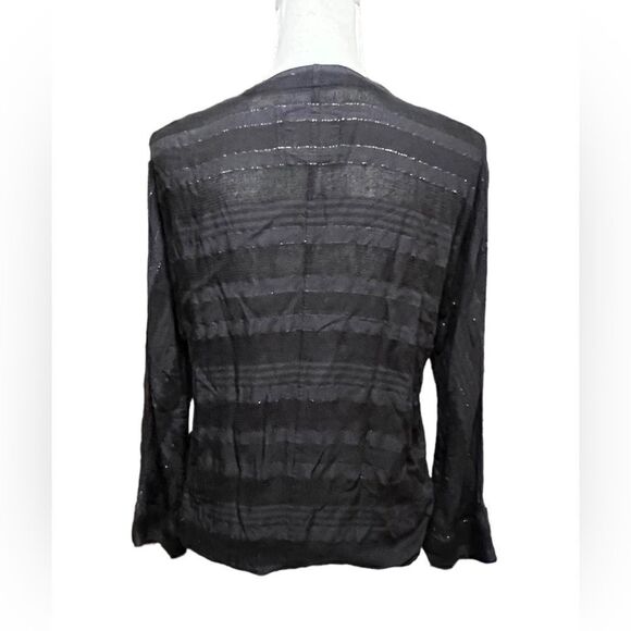 Rails Lily Silver Metallic Tel Aviv Stripe Top - Picture 4 of 6